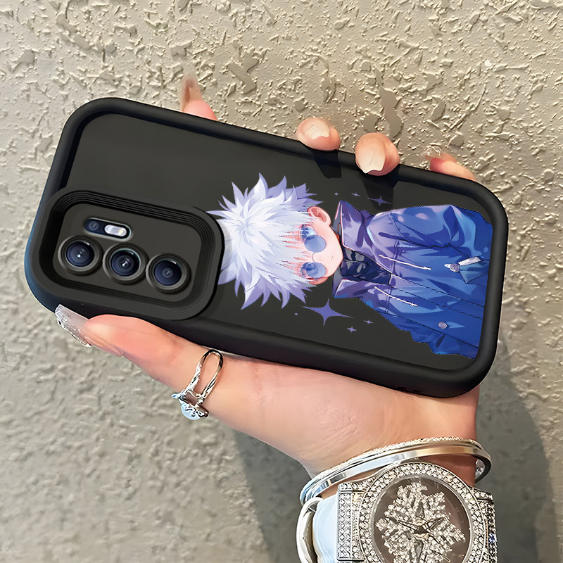 Casing Hp Untuk OPPO Reno 6 Case Casing Kesing HP pola pria berbulu putih Cesing Silikon lunak Kasin
