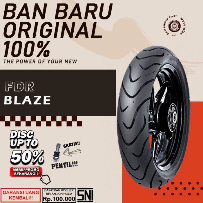 Ban Motor Tubless FDR Blaze Ring 17 Ban Motor Vixion Ninja Supra Satria Tubless Depan belakang