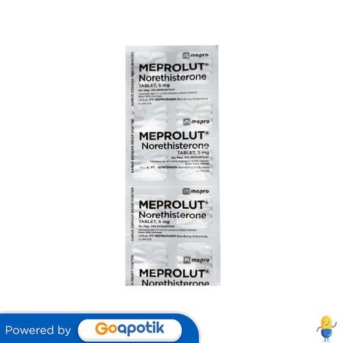 MEPROLUT 5 MG STRIP 10 TABLET