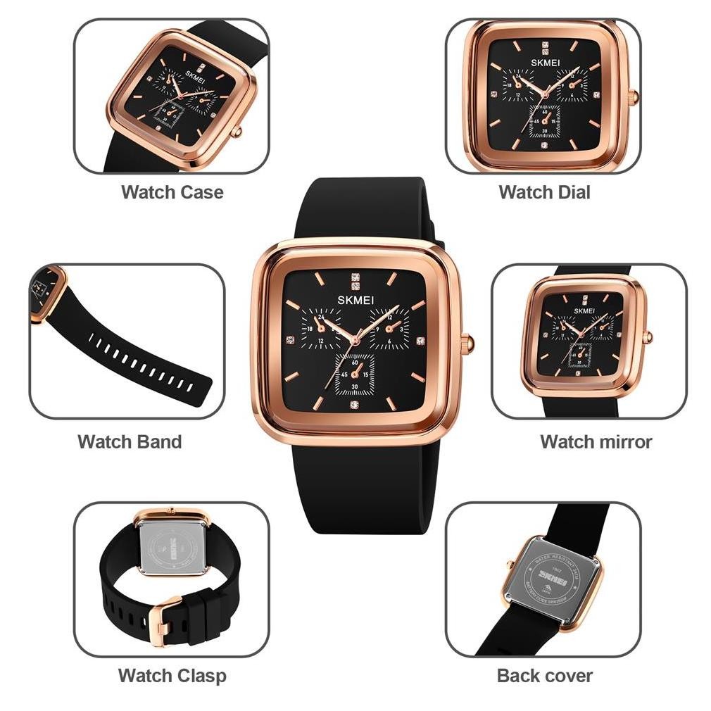 VIRAL Jam Tangan Pria Analog SKMEI 1902 Rubber Original SKMEI Chronograph Me-95