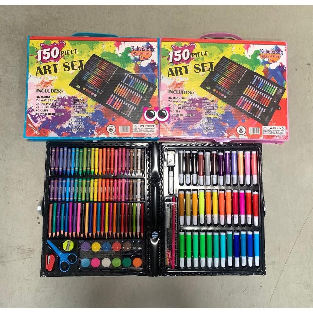 

ORIGINAL CRAYON ART COLOURING SET ISI 150 PCS / ALAT MELUKIS DAN MEWARNAI ANAK / KRAYON WARNA By05