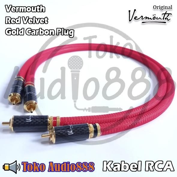 readyyy... kabel rca vermouth red velvet, locking gold carbon shell