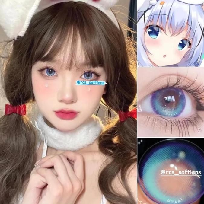 bun RCS - Softlens Cosplay halloween biru minus
