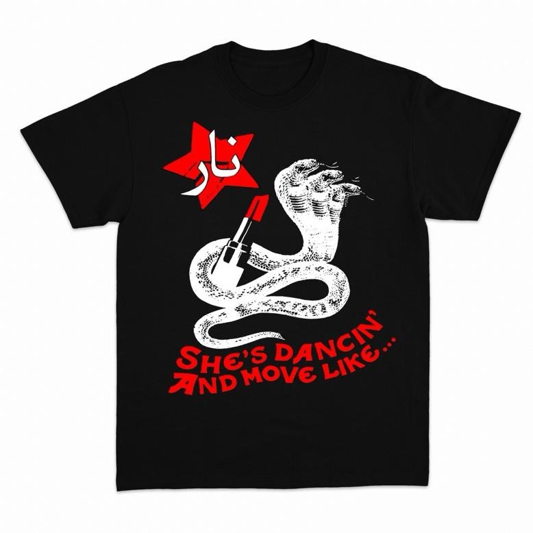 Terviral Nara T-Shirt Krazy Brazy Black Unisex Bahan Cotton Combad 24.S