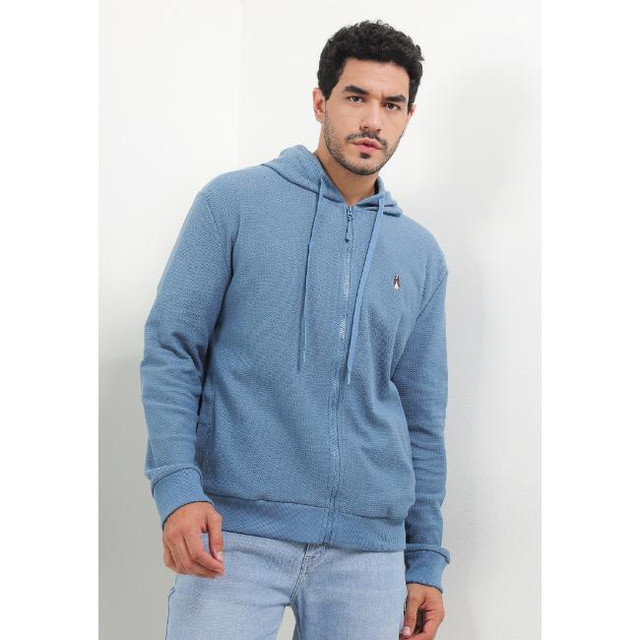 Hush Puppies Hoodie Pria Noe Blue