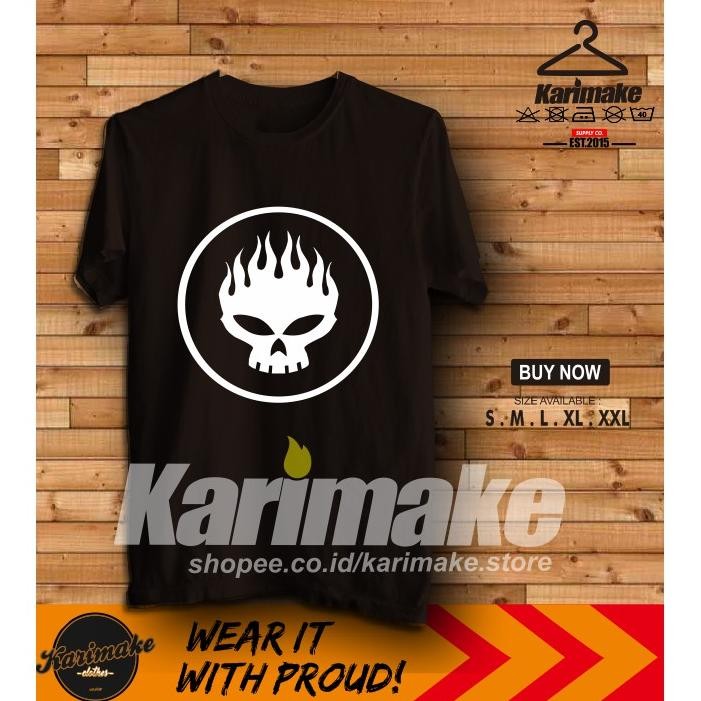 Limited Karimake T-Shirt Band The Offspring Logo Kaos Musik