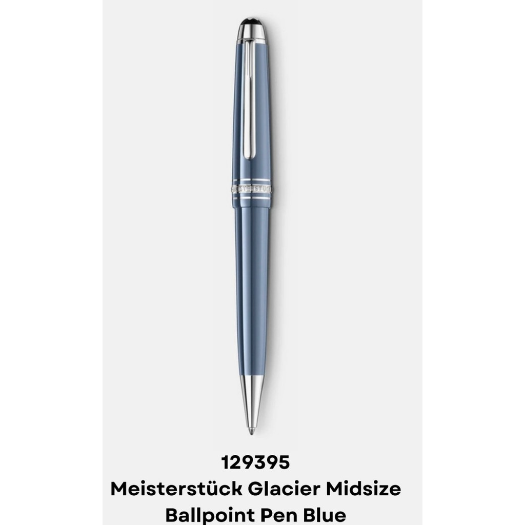 

Montblanc 129395 Meisterstck Glacier Midsize Ballpoint Pen Blue