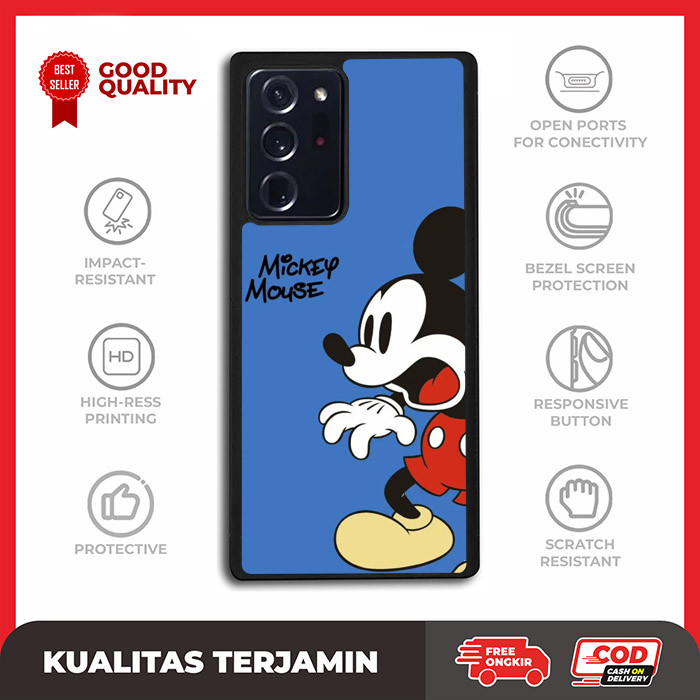 Casing Case Custom Samsung Note 20 10 9 8 7 5 Ultra Plus FE Mickey Mouse AE3423 Hardcase A16