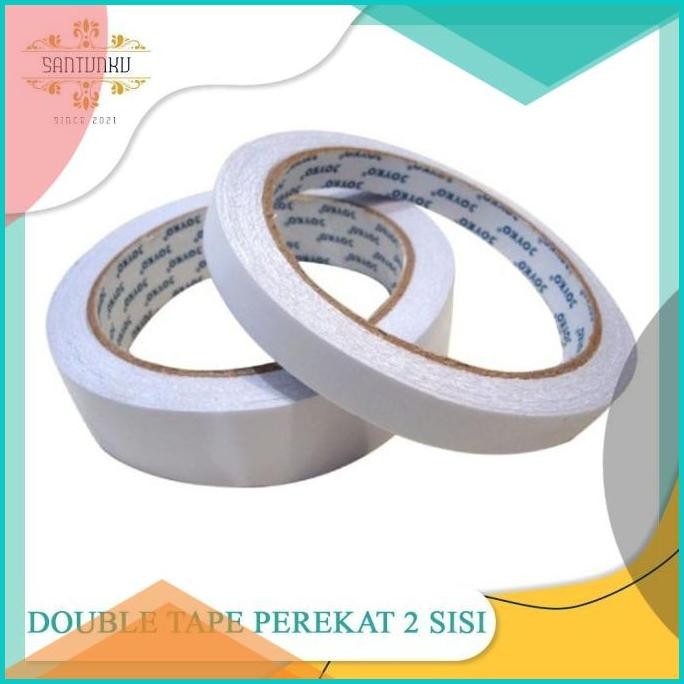 

DOUBLE TAPE ASAHI PEREKAT 2 SISI 1/2 INCH DAN 1INCH [SANTUNKU] 140BZ4