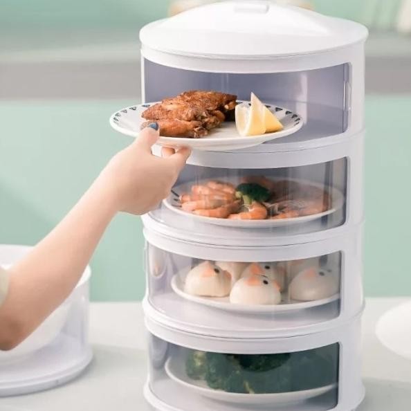 Rak / Display Tempat Sayur Makanan Buah Susun 4 Redhouse (24,5 X 45Cm)