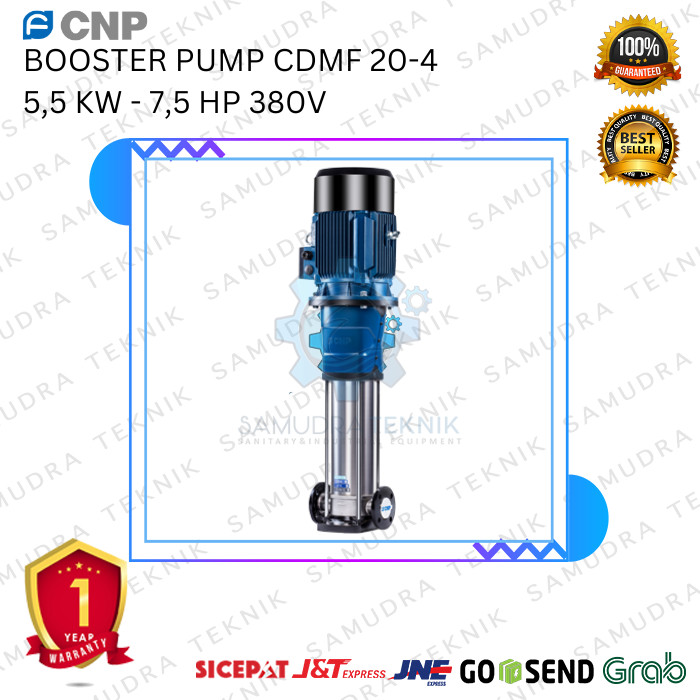 Pompa Booster RO CNP CDMF 20-4 5,5 KW 7,5 HP 380V Pompa Air