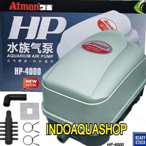 Atman HP 4000 Air Pump Pompa Udara Aerator Kolam / Hidroponik HP4000