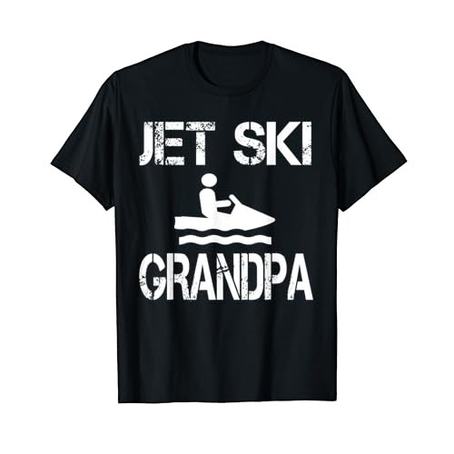 Kaos Pria Hitam Jet Ski Kakek Kaos Untuk Pengendara Jet Ski M--4XL