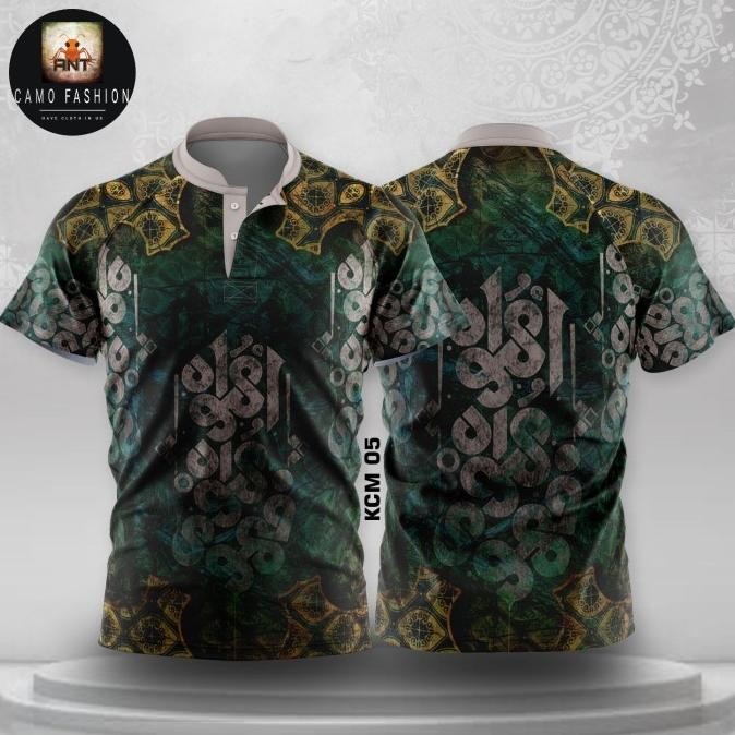 BAJU KOKO KOMBINASI BATIK / JERSEY KOKO CAMOUFLAGE TERMURAH PREMIUM