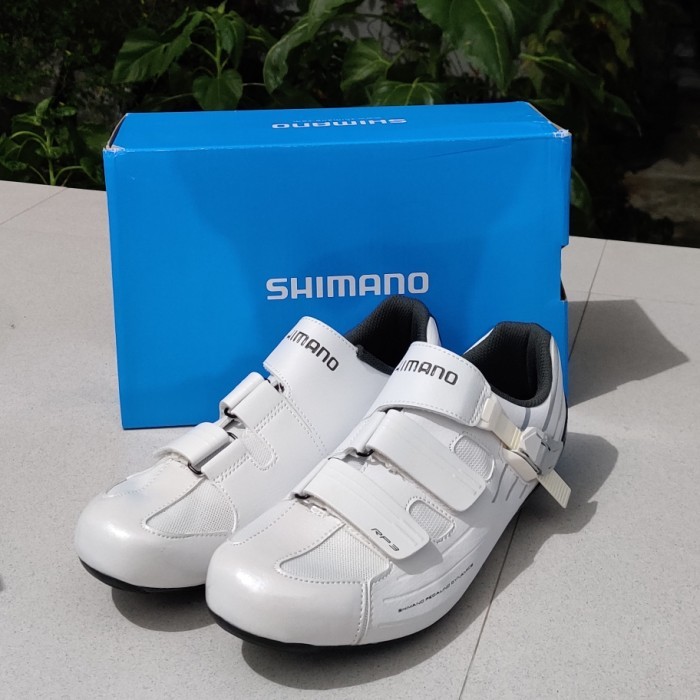 TERBARU Sepatu Sepeda Cleat Roadbike Shimano RP3 White