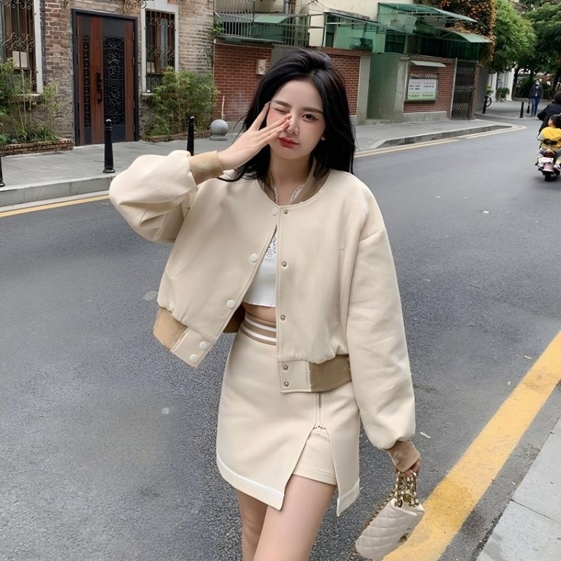 Epix Apparel Varsity CROP POLOS BASIC Big Size Korean Ulzzang Style Jacket Croptop 6XL 5XL 4XL 3XL 2