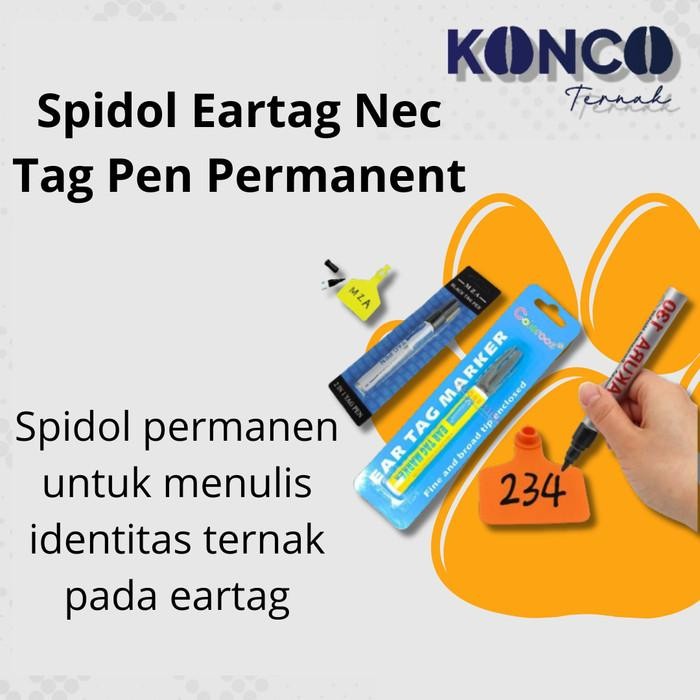 

Spidol Eartag Nec Tag Pen Permanent Eartag Marker Warna Hitam Murah Hewan
