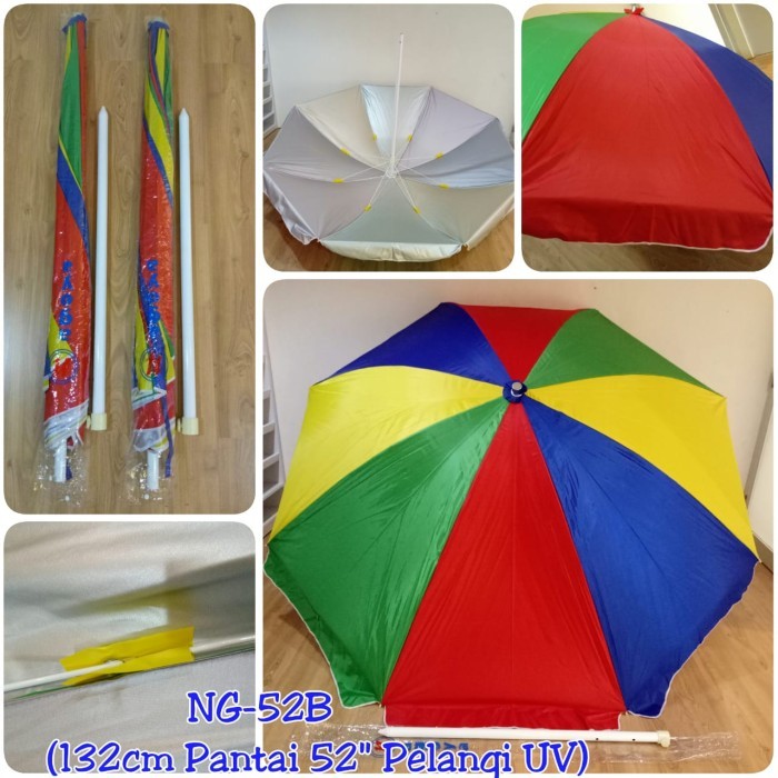 Payung UV Pelangi Tenda Pantai Warna Warni Nagoya Umbrella NG52B
