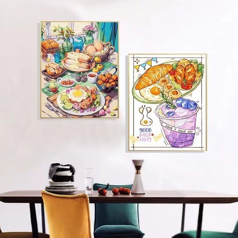 

SALE Paint By Number 40x50cm DIY Paint Kit with Frame Digital Painting Landscape Cartoon Anime Series dvc-78