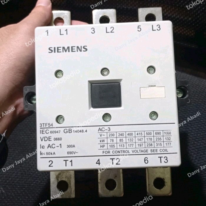 kontaktor siemens 3TF54 300a 380v 220v 110v 48v 24v
