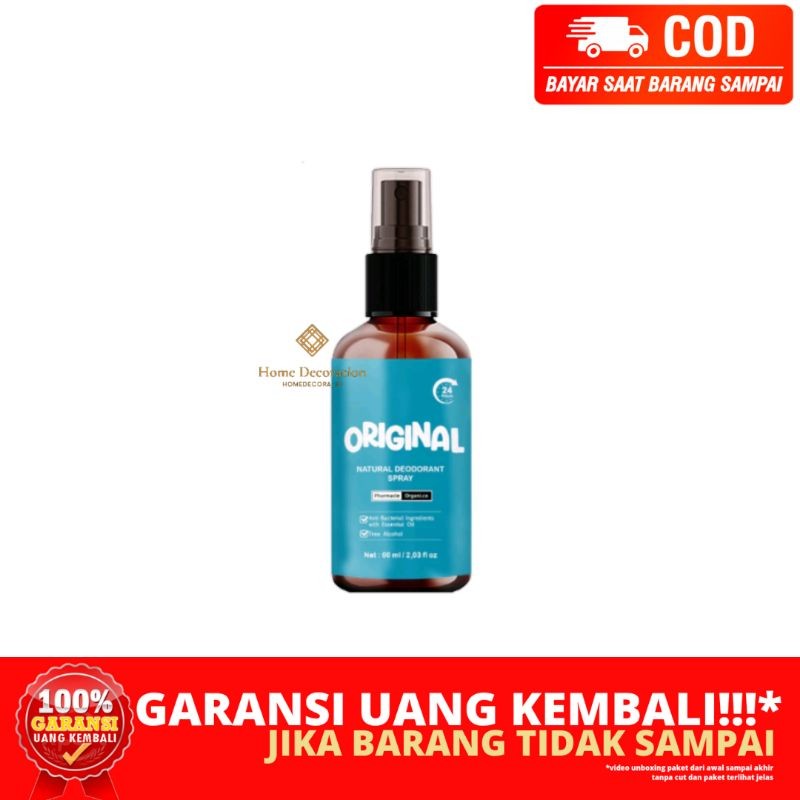 (HOMEDECORA_ID) BERGARANSI DEODORANT SPRAY TAWAS AMPUH COWOK CEWEK HILANGKAN BAU KETEK ALAMI NATURAL