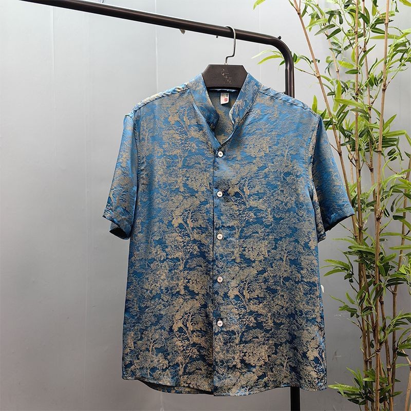 2024 New Chinese Style Men's Shirt/Fashion Korean Style Top