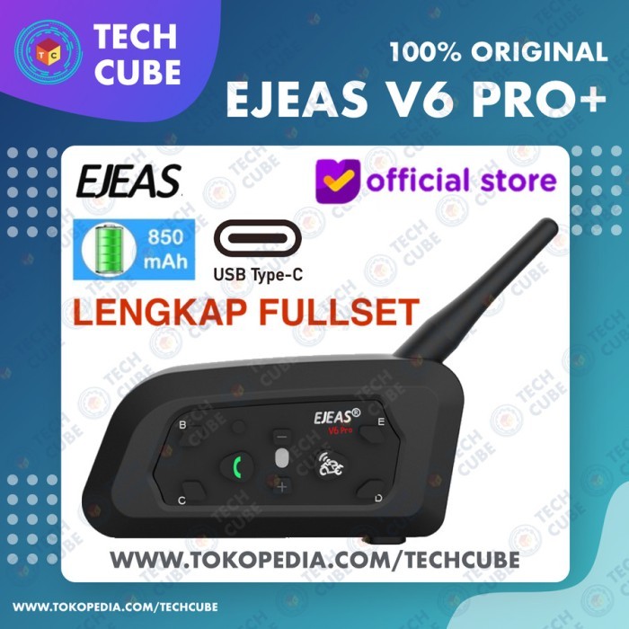 Bluetooth Intercom V6 Vnetphone 6 Riders 1200M For Helmet Sena Killer