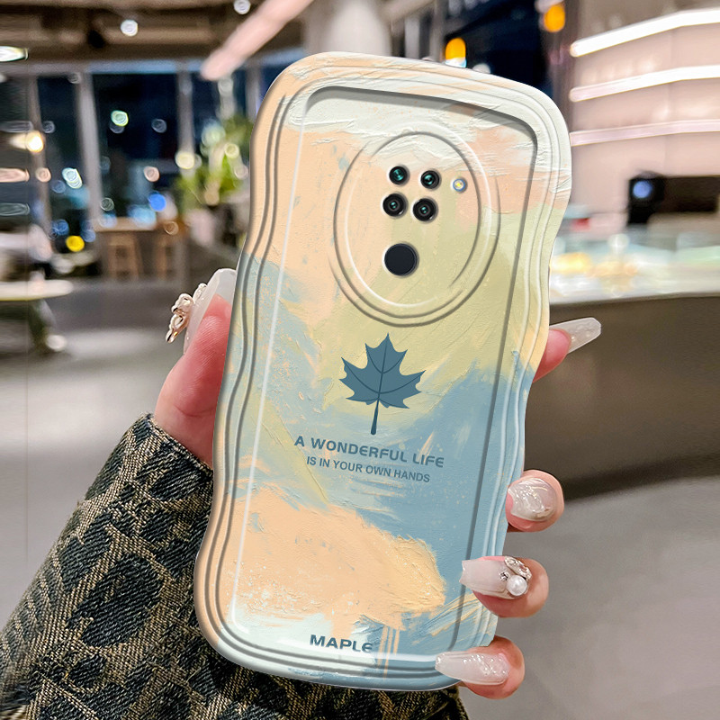 Casing Hp Untuk Xiaomi Redmi Note 9 4G Note 9s Note 9 Pro POCO M2 Pro Case Casing HP pola daun maple