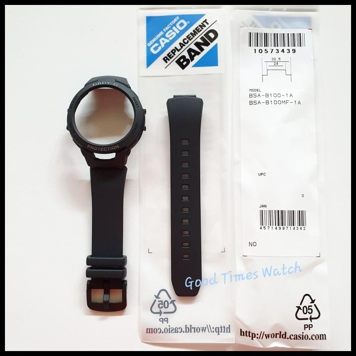 Paket Strap Bezel Baby-G Bsa-B100-1A Bsa B100 Casio Original