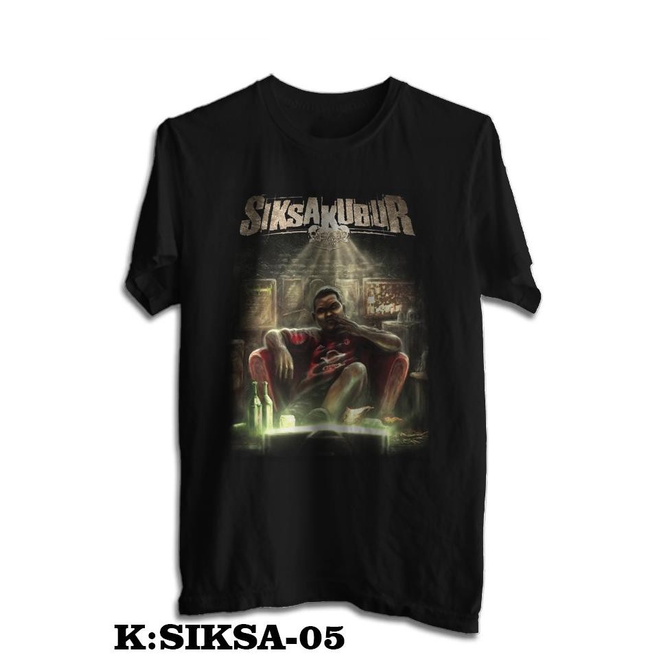 Promo Kaos Band Siksa Kubur T-Shirt Musik Rock Siksa