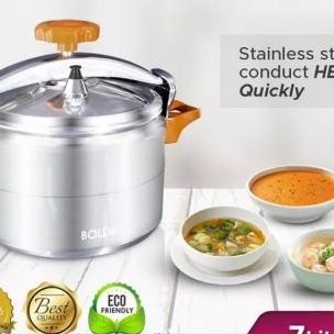 Bolde Pan Panci Presto Allu Series Stainless 7 Liter / 24 Cm