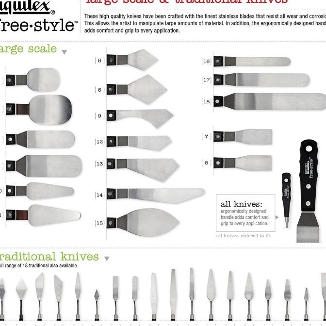 

Pisau Lukis Palet Cat Liquitex Professional Large Palette Knife