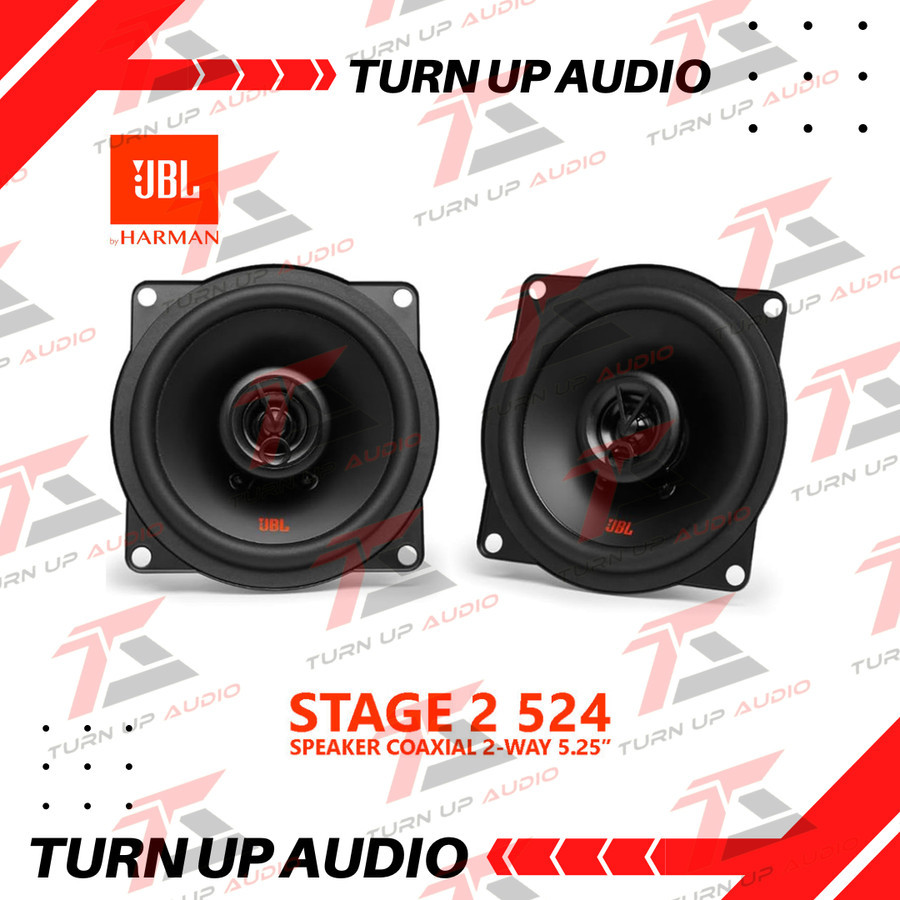HARGA PER 1 SET - Speaker Coaxial 2-Way JBL STAGE2 524 STAGE 2 524 Mid Bass 5 Inch 5.25 Inch + Built