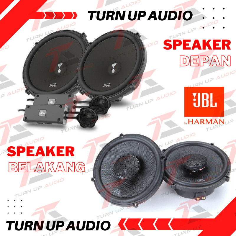 Paket Audio Mobil Full Set Speaker Pintu depan belakang JBL STADIUM