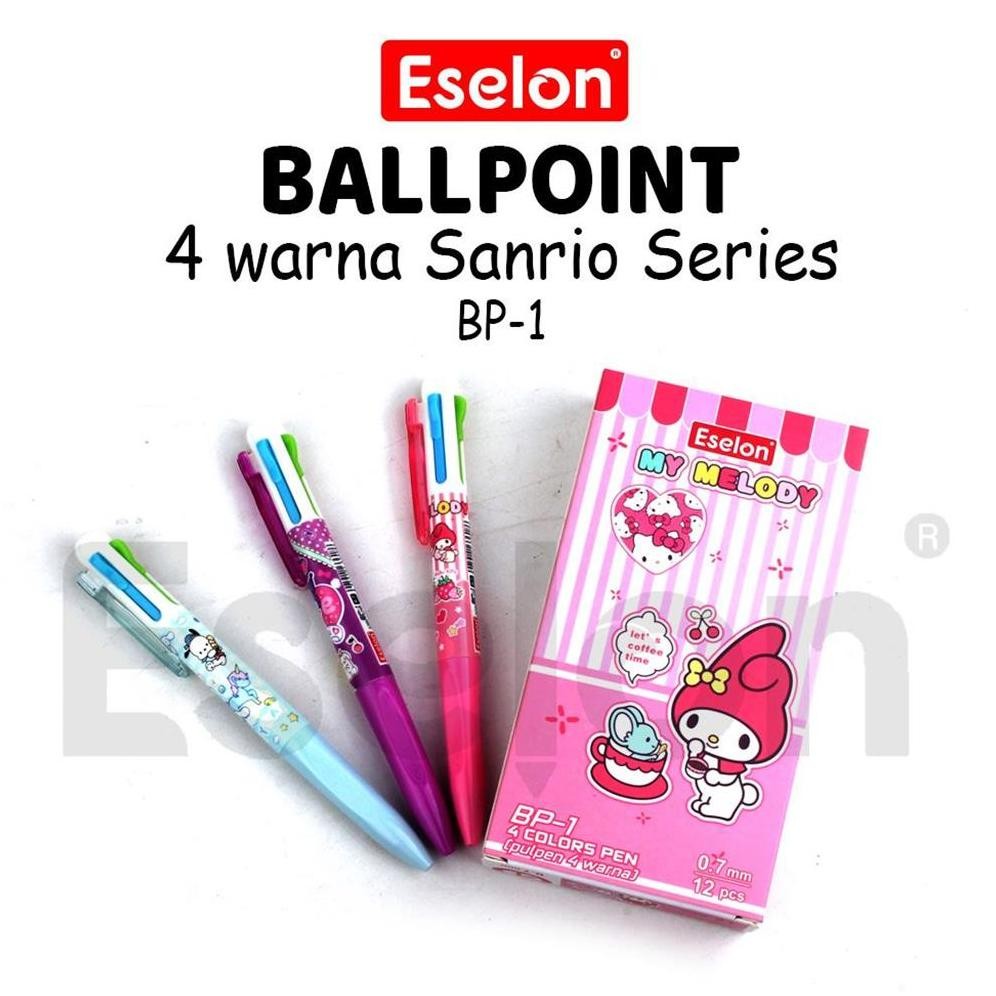 

1buah Pulpen Cetek 4 warna SANRIO BP-1 / Pulpen Cetek 4 Warna