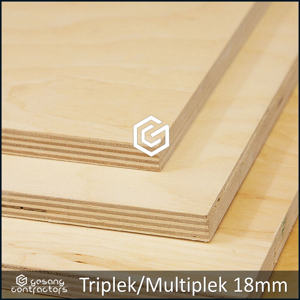 Triplek 18mm 10x230 cm | ISI 2 LEMBAR | Multiplek 18 mm 230x10 cm | MC Uty Grade A