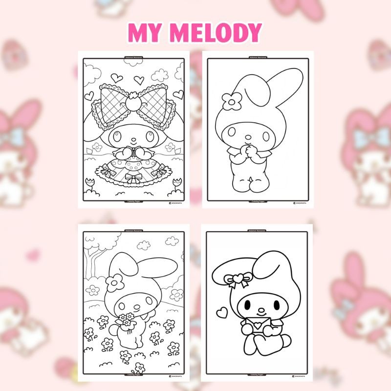 

Gambar Mewarnai MY MELODY Isi 20 Lembar Kertas BC Tebal