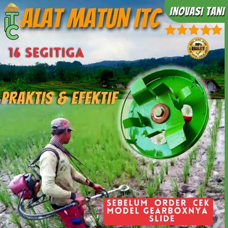 PANA Alat Matun Padi Cakar 8 Diameter 16cm Model Segitiga 3 Baut Mata Pisau Potong Rumput Modern