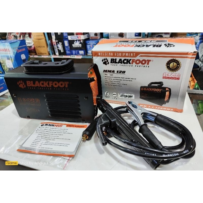 READY Mesin Las Blackfoot MMA120 350 Watt ++ Inverter IGBT Trafo Las Blackfoot 350Watt