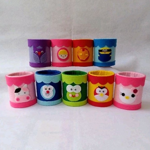 

tempat pensil flanel 10 cm