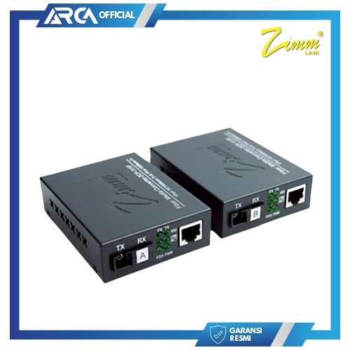 MEDIA CONVERTER ZIMMLINK ZCF-111F FO TO LAN 100MBPS