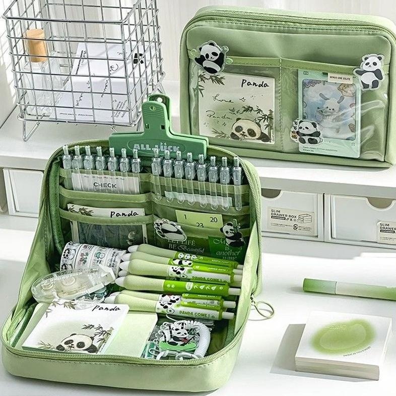 

Anak 12 Layer Tas Tempat Pensil Case Pouch Transparan Kapasitas Besar Stationery Kantor