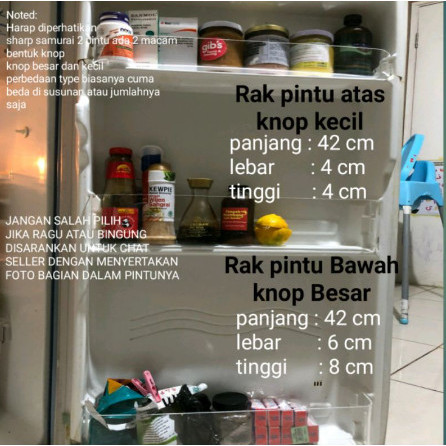 RAK KULKAS SHARP SAMURAI 2 PINTU