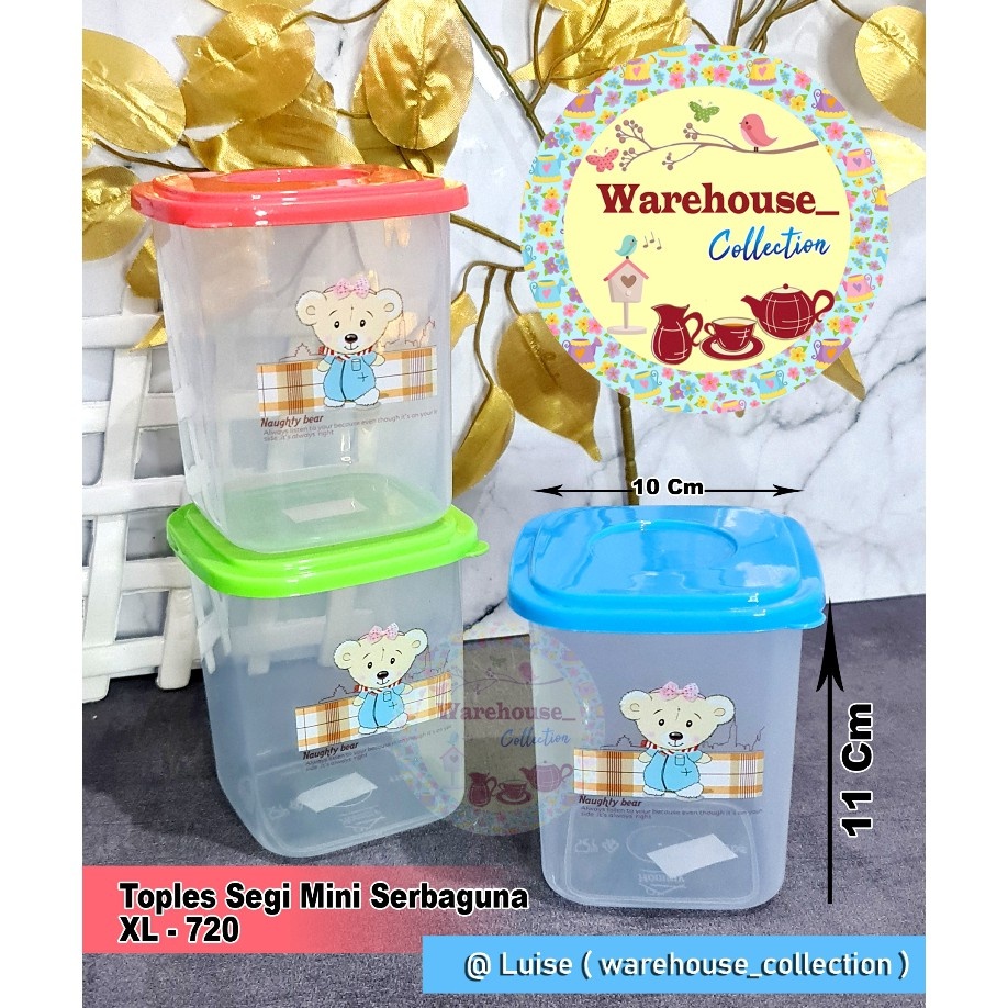 HC145 Sealware Malenna Segi XL- 720 ML / Toples serbaguna, toples bumbu,toples kue TERMURAH