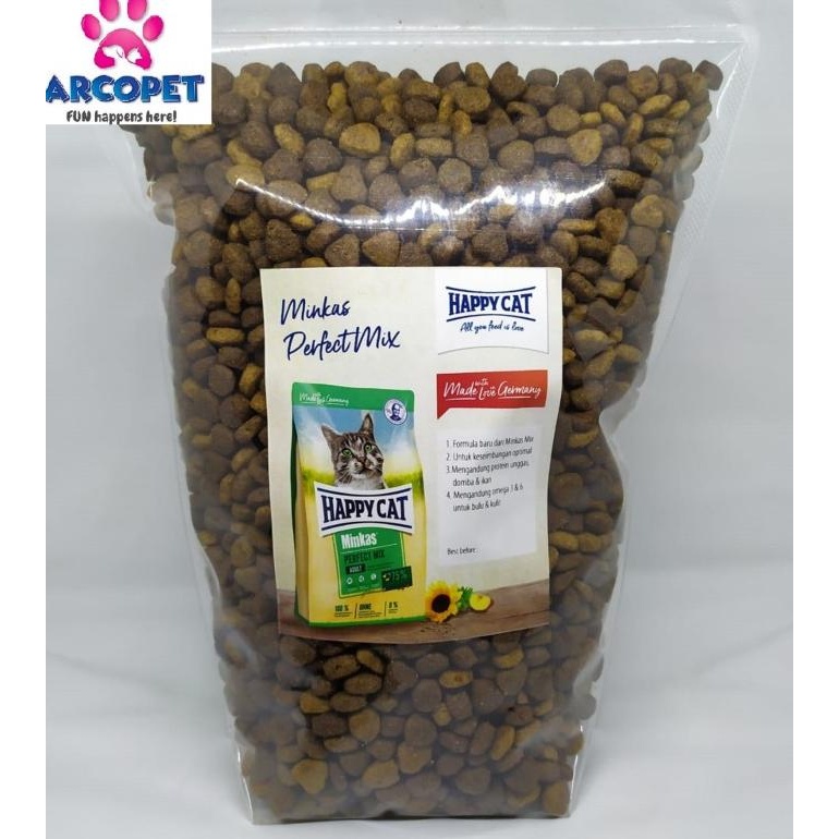 

Happy Cat Minkas Perfect Mix Repack 1KG Makanan Kucing