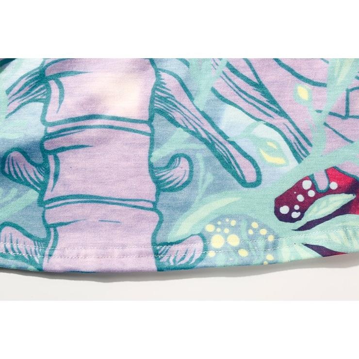 JNH KBS-41 kaos wanita full print high quality import korea jepang katun cotton big size oversize TE