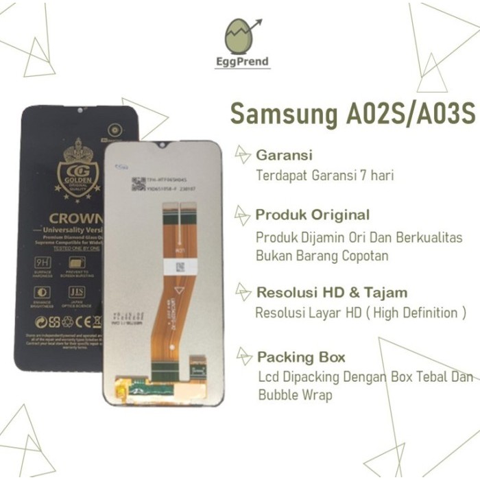 Termurah Lcd Samsung Galaxy A02S / A03S / A03 Touchscreen Original Fullset