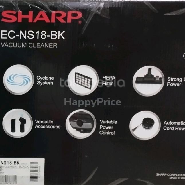 Sharp Vacuum Cleaner Bagless 450 Watt Ec Ns18/Ec-Ns18/Vacum