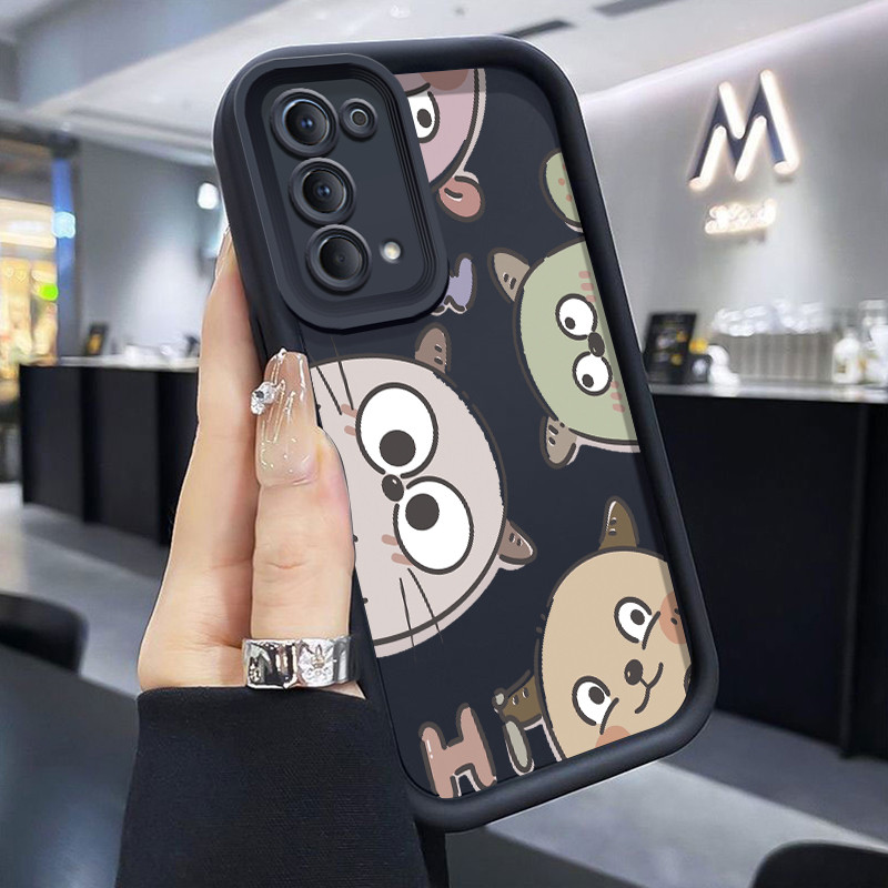 Casing Hp Untuk OPPO Reno 4 4G Reno4 Reno 4 5G Case Casing Kesing sarung HP pola kartun sapi Softcas