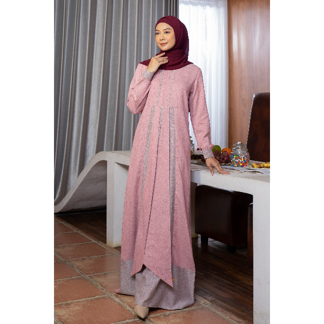 NBRS | DRESS GAMIS MUSLIMAH BALANCE GAMIS DUSTY ROSE D20P